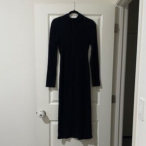 Commense Classic Black Long Sleeve Dress